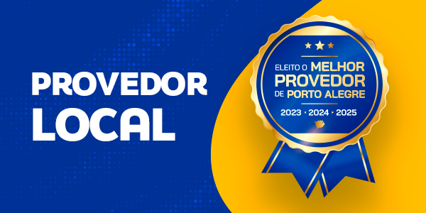 Provedor local, eleito o melhor provedor de Porto Alegre 2023, 2024 e 2025
